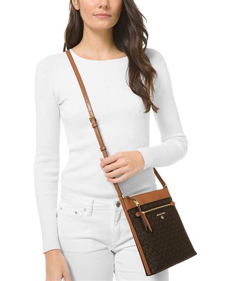 michael kors jet set charm small north/south flat crossbody|michael kors north south crossbody.